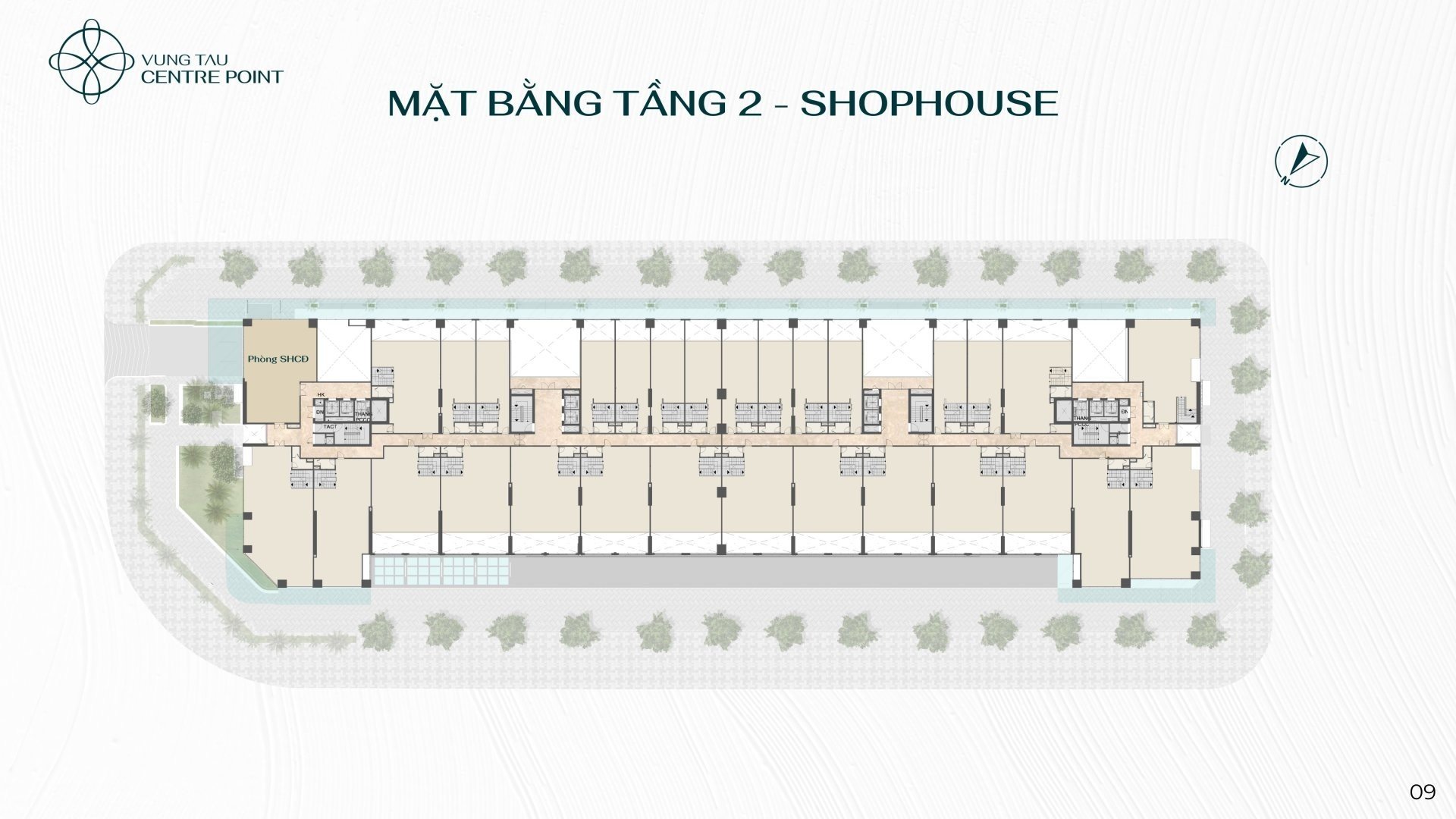 Mặt bằng tầng 2 Vũng Tàu Centre Point