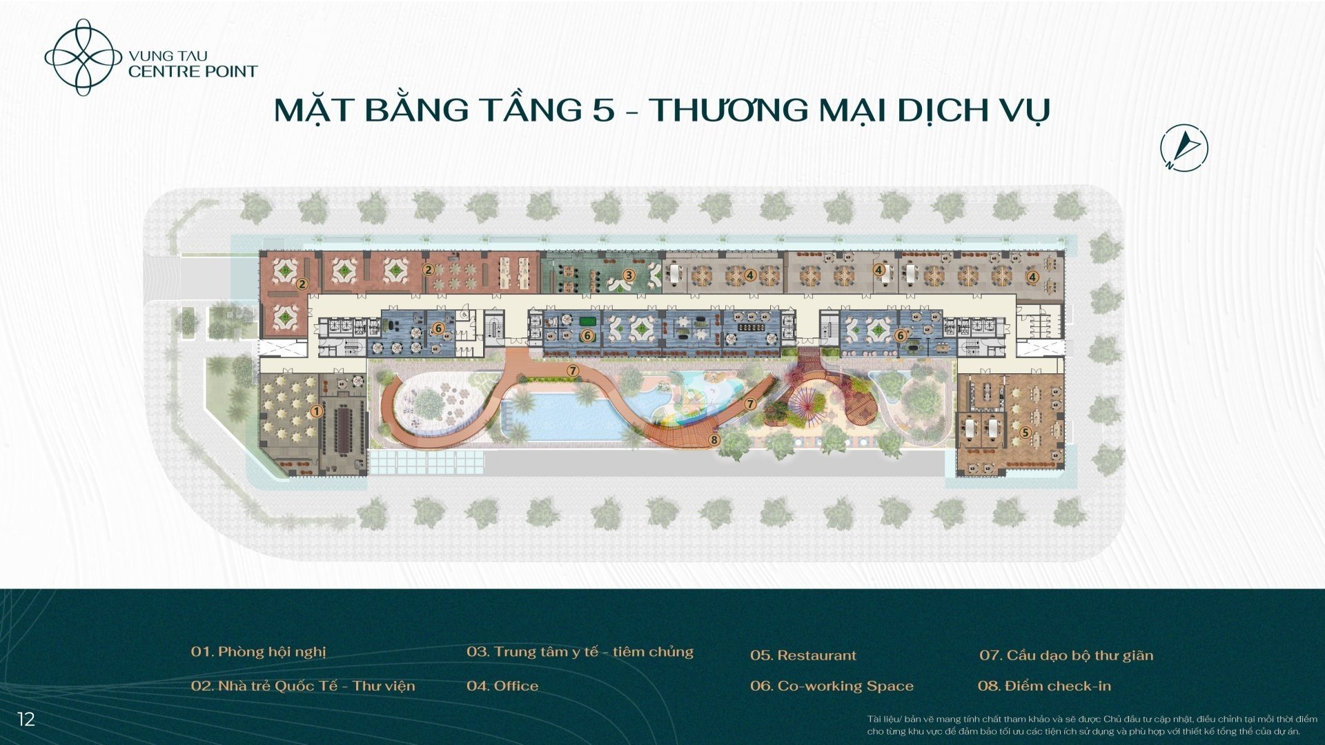 Mặt bằng tầng 5 Vũng Tàu Centre Point