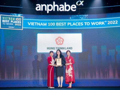 HƯNG THỊNH LAND LẬP CÚ ĐÚP GIẢI THƯỞNG TẠI LỄ VINH DANH NƠI LÀM VIỆC TỐT NHẤT VIỆT NAM 2022