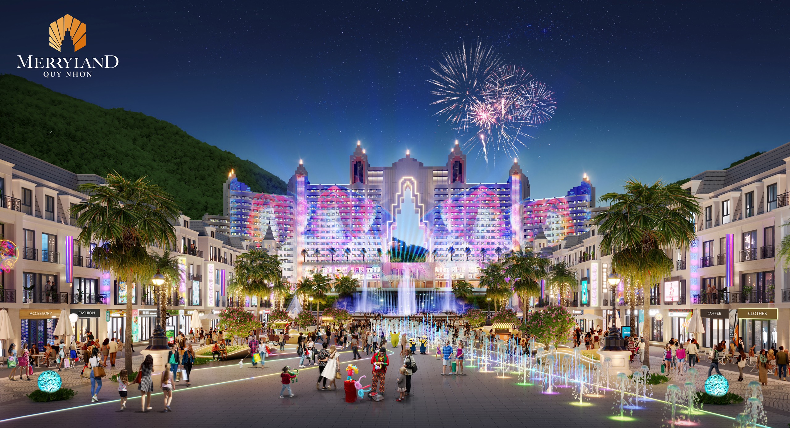 Quảng trường nhạc nước Merryland Quy Nhơn