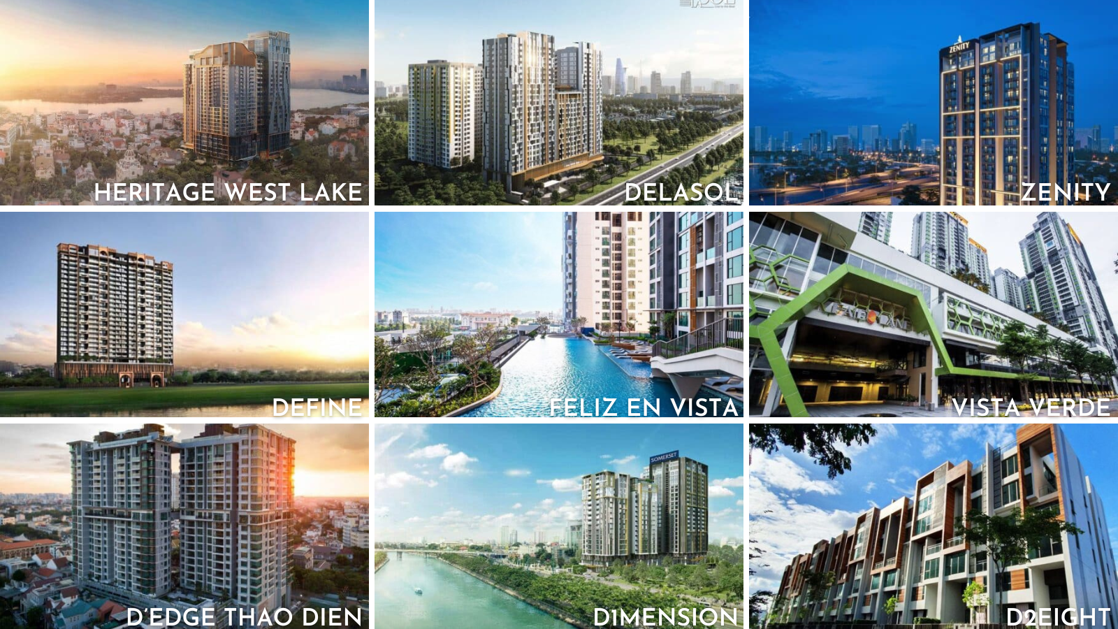 Các dự án đã bàn giao của Capitaland tại Việt Nam