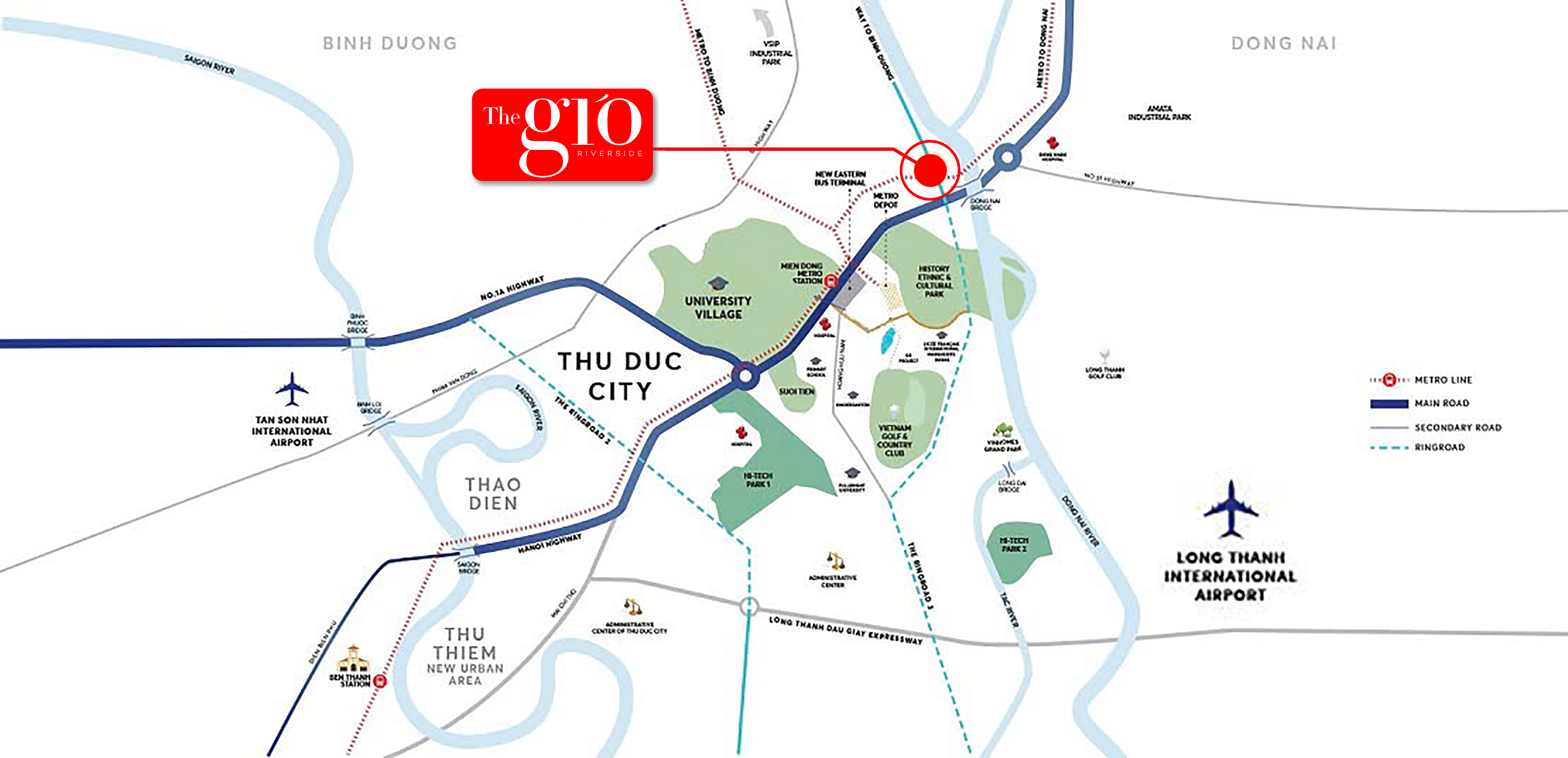 Vị trí Căn hộ The Gió Riverside